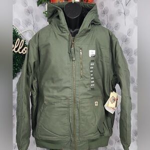 NWT Field & Forest Men’s Hooded Work Jacket - 3M Thinsulate - Olive Green